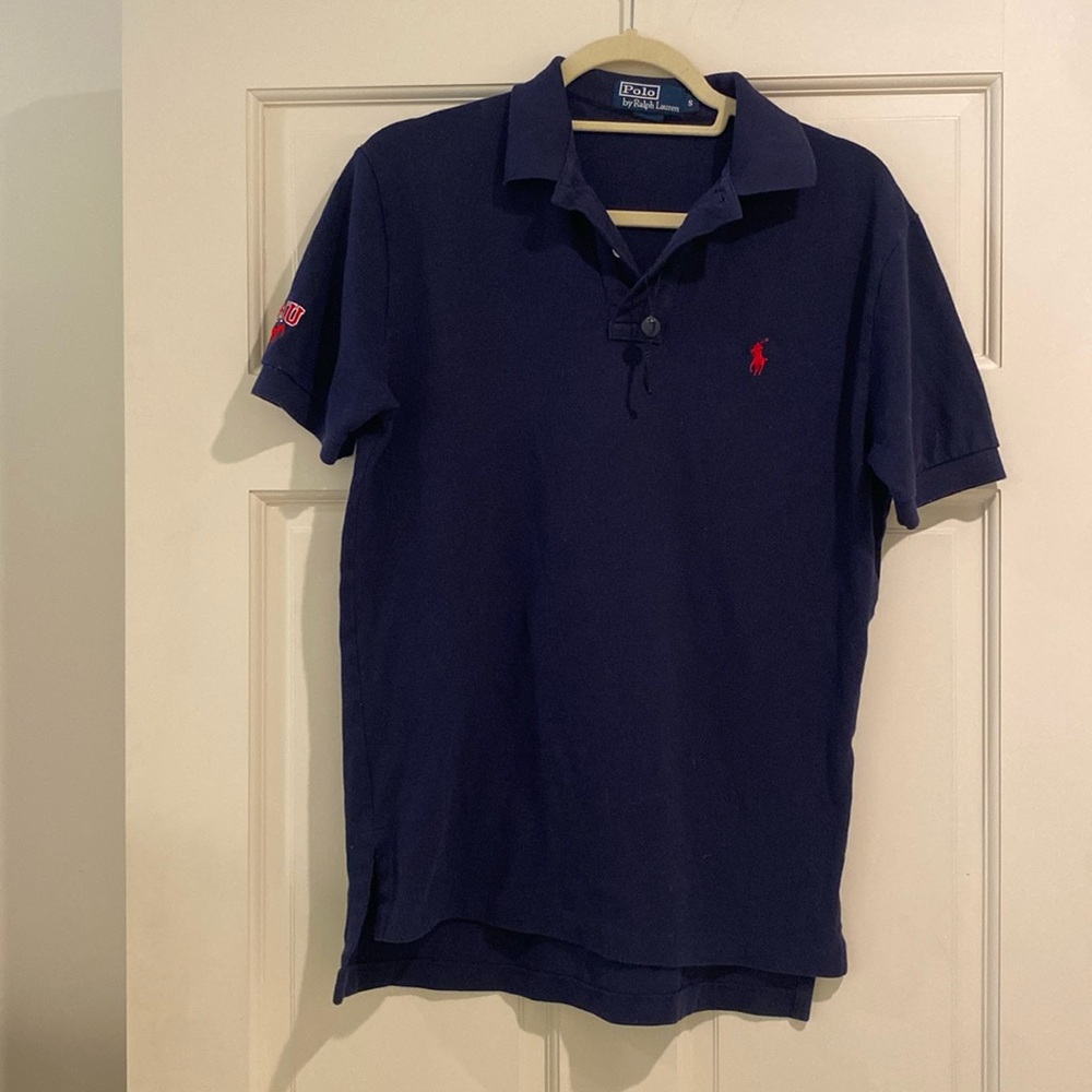 Ralph Lauren Polo navy SMU shirt size small